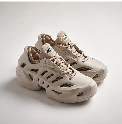 Official Genuine Three Stripes Men's and Women's Fashion Thick Sole Breathable Sneakers IF3904