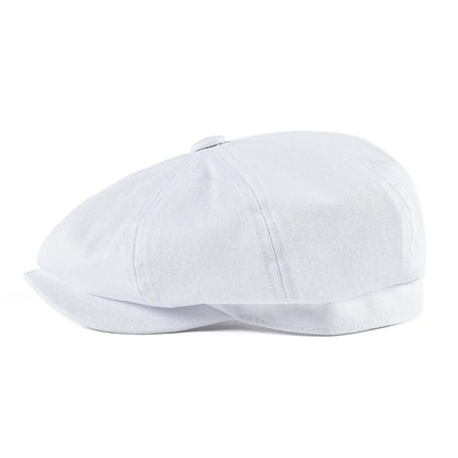 Newsboy Cap Men's Twill Cotton Eight Panel Hat Women's Baker Boy Caps Retro Big Large Hats Male Boina Green Beret
