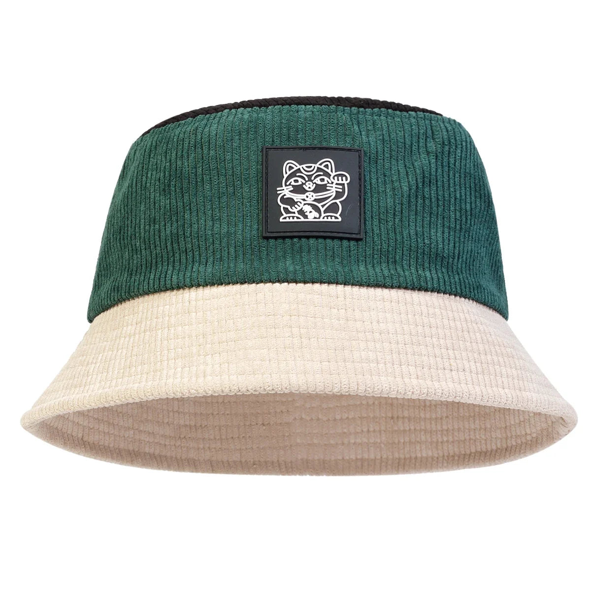 Unisex Cat Embroidery Personality Bucket Hats Fishermen Caps Outdoor Casual Cap Sunscreen Hat