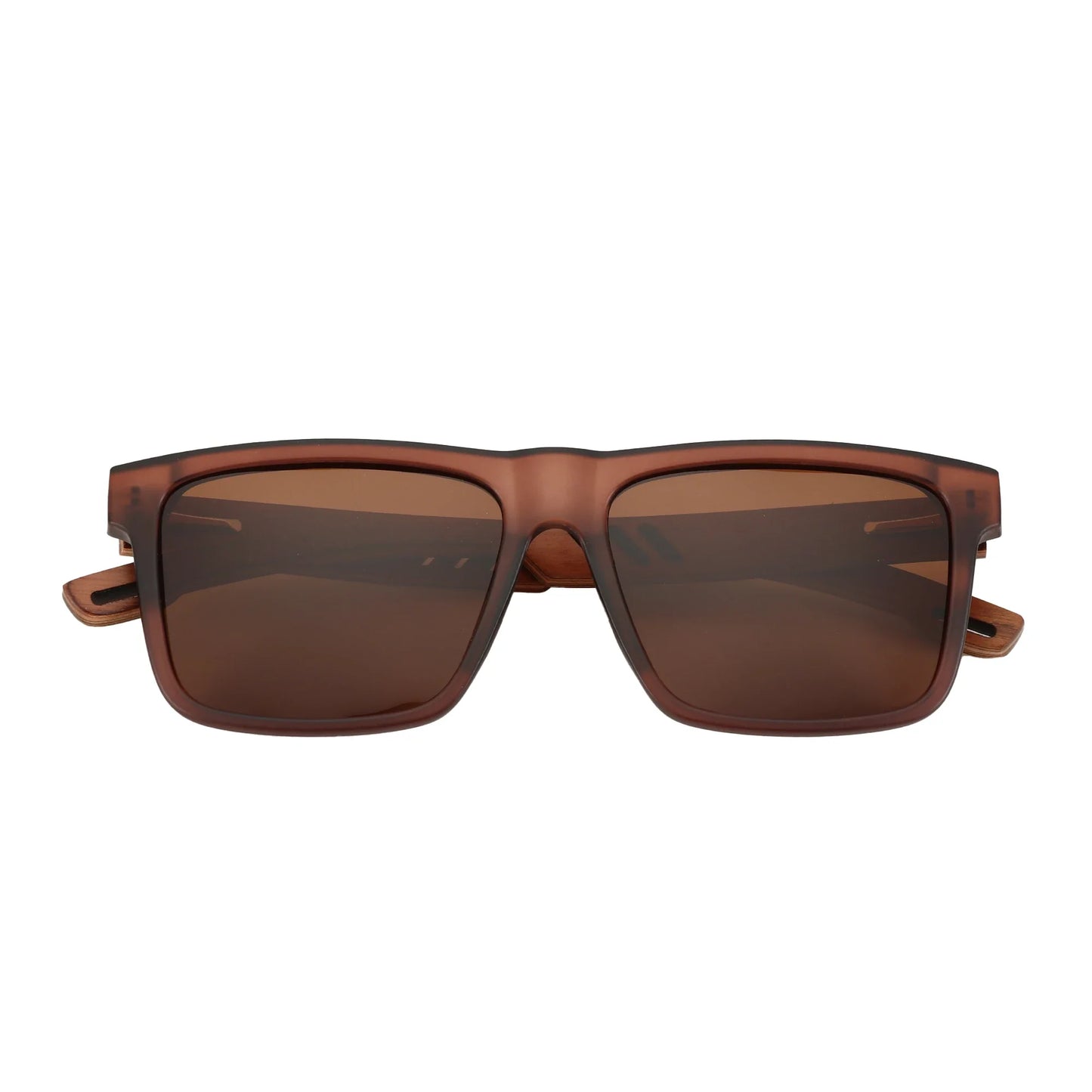Walnut Wood Sunglasses with Dark Polarized Lenses for Men and Women | UVA/UVB Ray Protection