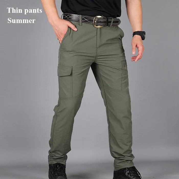 Men's Cargo Pants Multi Pocket Tactical Men Pants Casual Military Army Combat Trousers Waterproof Hiking Pants Plus Size 6Xl
