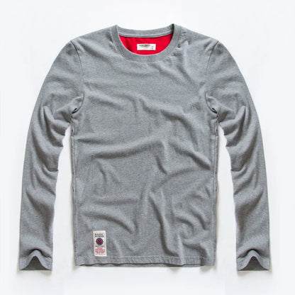 Men's T-Shirts Spring Long Sleeve T-Shirt Men's Clothing Y2k T-Shirt Washing Sweatshirt Shirts Casual O-Neck Streetwear Tee Tops