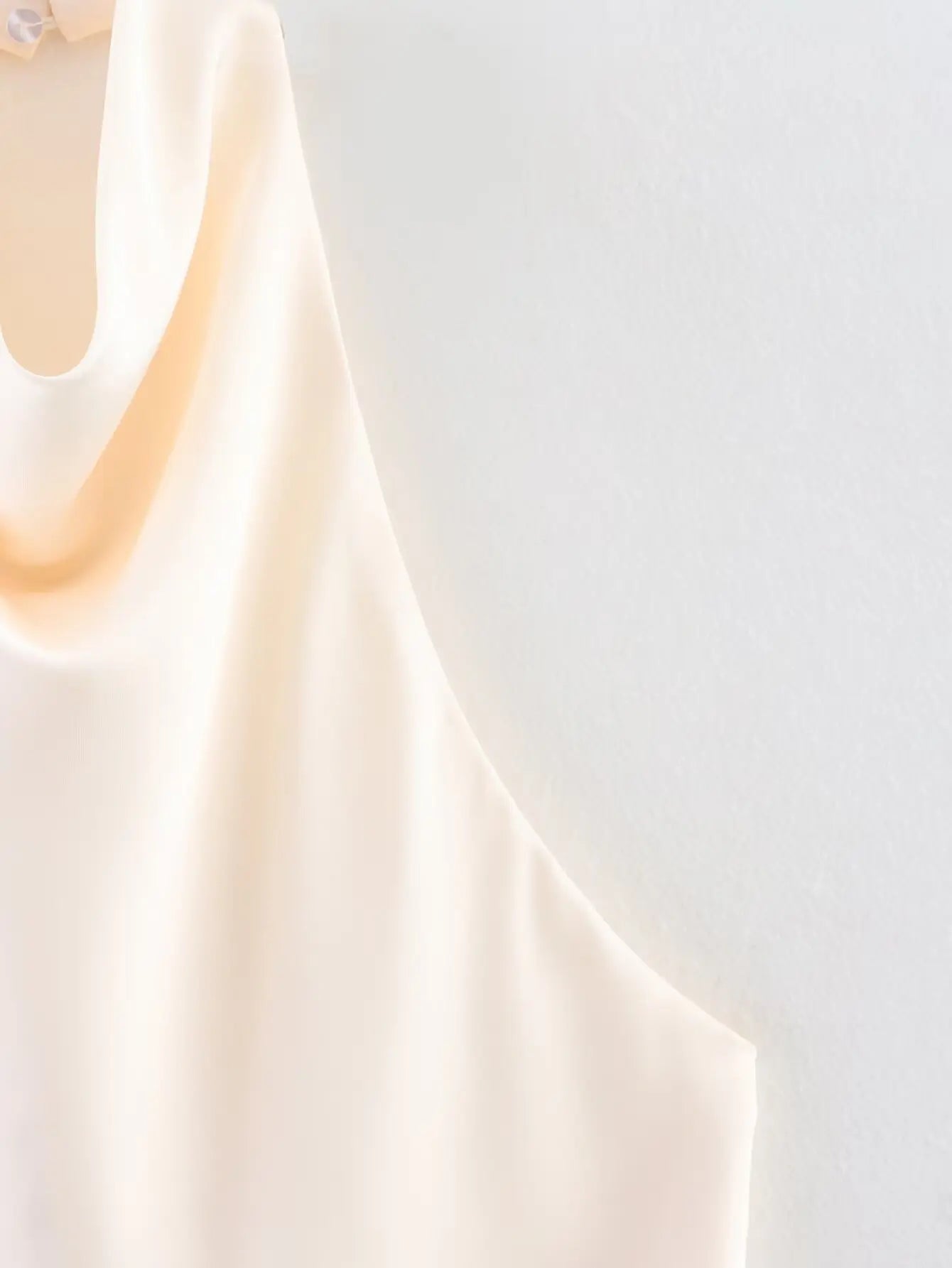 Spring Elegant Women Satin Halter Tops 2026 Summer Backless Off Shoulder Corset Vest Female Fashion Slim Crop Tank Top