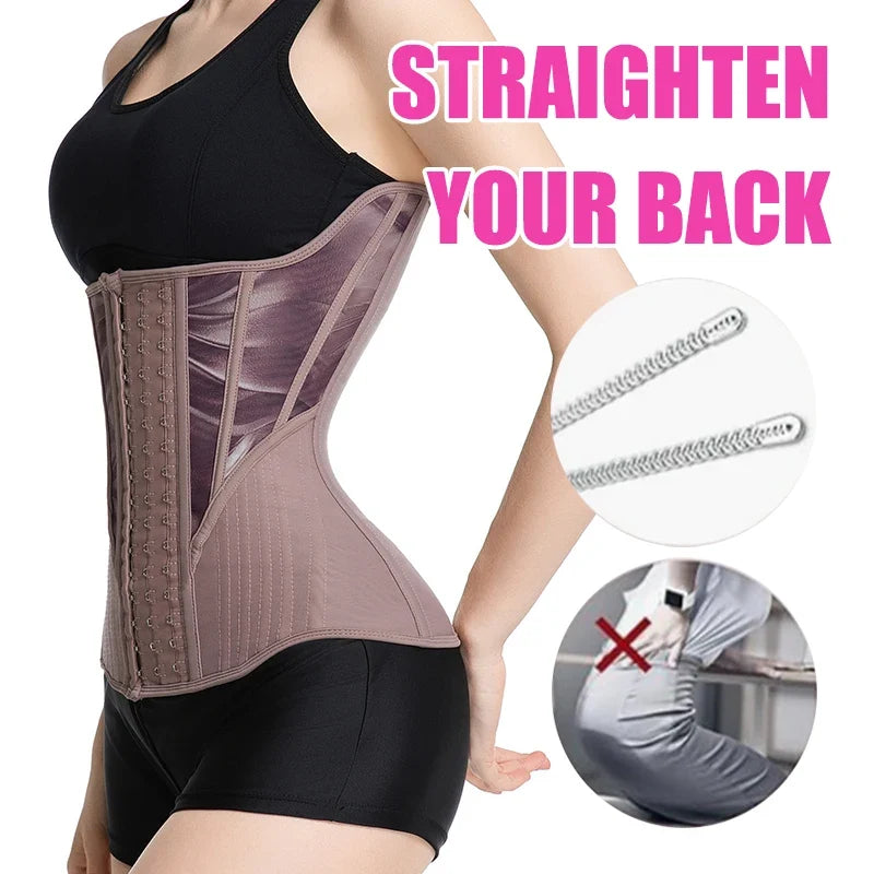 Women's Tummy Contorl  Underbust Sport Girdle Cincher Hourglass Waist Trainer Body Shaper Corset For Weight Loss