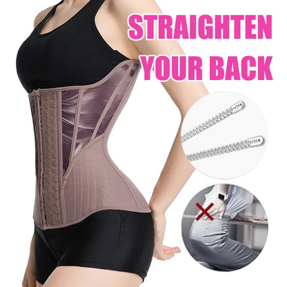 Women's Tummy Contorl  Underbust Sport Girdle Cincher Hourglass Waist Trainer Body Shaper Corset For Weight Loss