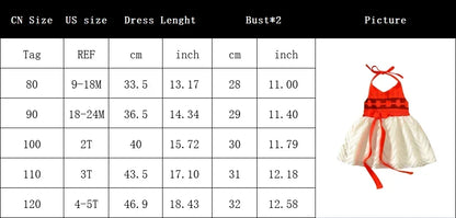 Girls Party Dresses Halloween Girls Little Moana Dress for Beach Summer Outfit Carnival Costumes Party Princess Vaiana Dress