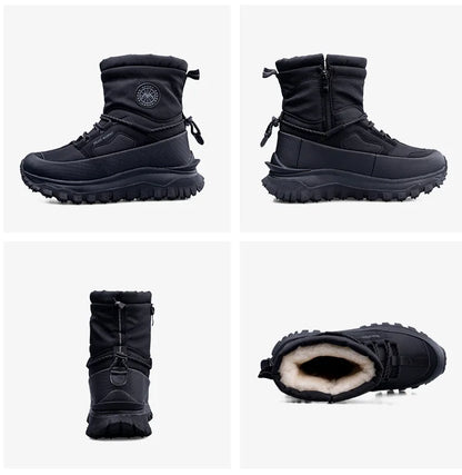 Men's Winter Boots 2026 New Snow Boots Thickened Warm Boots Waterproof Non-Slip Winter Shoes Thick Sole Cold-Proof Shoes