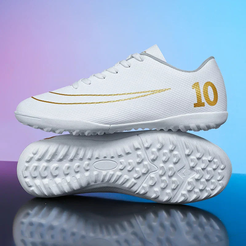 Low Top Soccer Cleats Men Football Boots TF AG Boys Turf Indoor Training Shoes Breathable Lightweight Comfortable Sport Sneakers