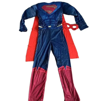 Kids Super Halloween Cosplay Costumes Boys Anime Superhero Party Role Play Dress Up Muscle Suit Children Hero Jumpsuit Outfit
