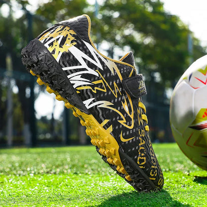 New Men Kids Soccer Shoes Non-Slip Football Boots Ultralight Cleats Match Grass Boys Professional Training Shoes Drop Shipping