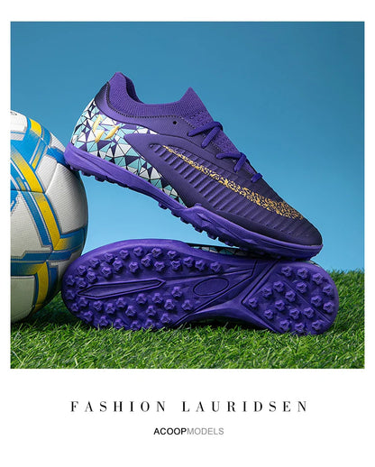 New Kid Match Boys Professional Non-Slip Comfortable Football Boots Sneakers Match Soccer Shoes Outdoor Sports Shoes Unisex