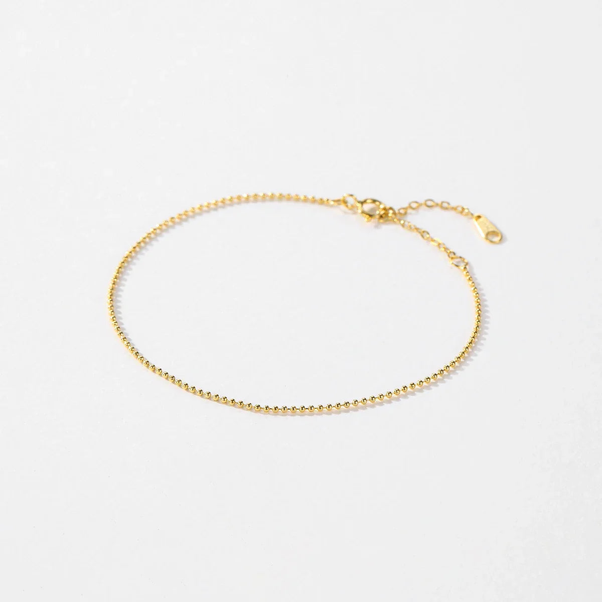 925 Sterling Silver Simple Tiny Thin Beads Stackable Adjustable Bracelets Valentine's Day Gift For Women Fine Jewelry