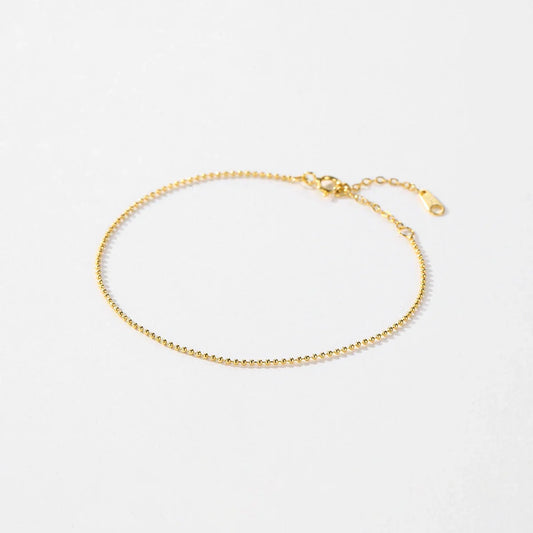 Bracelets réglables empilables en argent sterling 925 avec petites perles fines, cadeau de Saint-Valentin pour femmes, bijoux fins