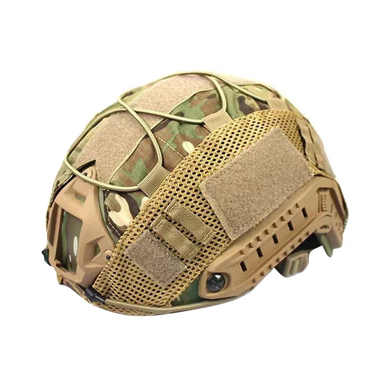 BOOIU Tactical Helmet Cover Cloth for Airsoft Fast Helmet with Velcro Hunting CS Camo Safety Helmet Cloth-Without Sport Helmet