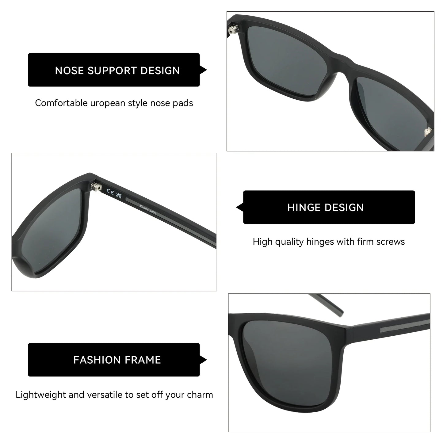New Arrivals Polarized Sunglasses Men Uv400 Protection Shade Fashion Ultra Light TR90 Night Vision Sun Glasses ZS3221