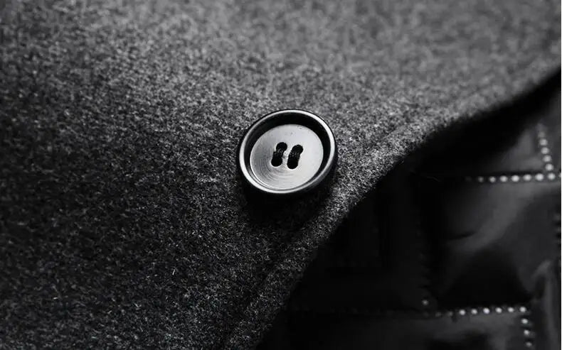 Male Slim Fit Blazers Jackets Blazers Coats Men Cashmere Blazers Suits Jackets Stand-up Collar Business Casual Suits Coats
