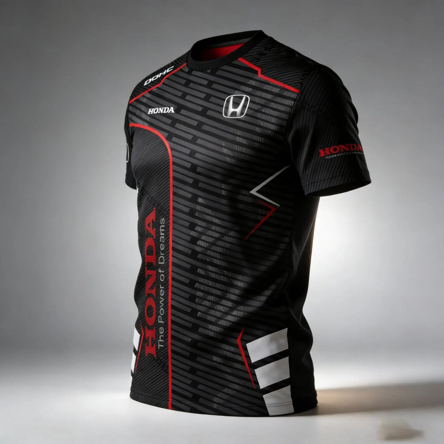 HONDA Racing T-shirt Honda Racing Team Surrounding T-shirt Sports Fitness Outdoor Activities Leisure Daily Trendy Short Sleeve