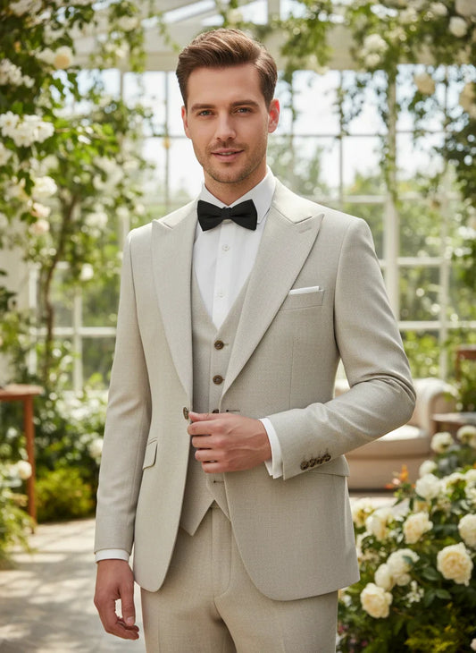 High Quality Luxury Men's Suit Slim-Fit Wedding Coat Classic Full Mens Suit for Business Office
