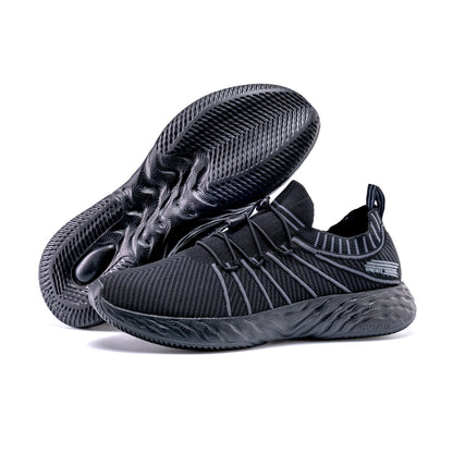 New Black Running Shoes for Men Waterproof Breathable Training Sneakers Male Outdoor Anti-Slip Trekking Sports Shoes