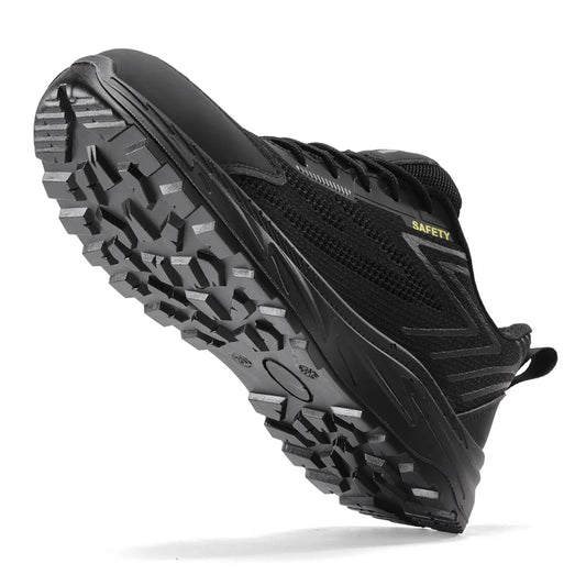 Summer Breathable Men Labor Shoes Lightweight Work Safety Boots Sneakers Anti Nail Indestructible Steel Toe Male Footwear
