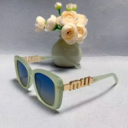 Ins Big Square Polarized Sunglasses 2025 New Fashion Women Men High-end Letters Sun Glasses Ladies Trendy Gafas De Sol UV400