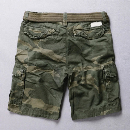Cargo Short Men 2024 Fashion Brand Designer Summer Hot Luxury Quality Breeches Male Cotton Retro Camouflage Military Camo Shorts