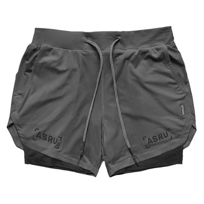 Men's Summer Quick Dry Running 2 in 1 Shorts Sports Jogger Short Pants Male Gym Fitness Workout Sweatpants Plus Size M-5XL