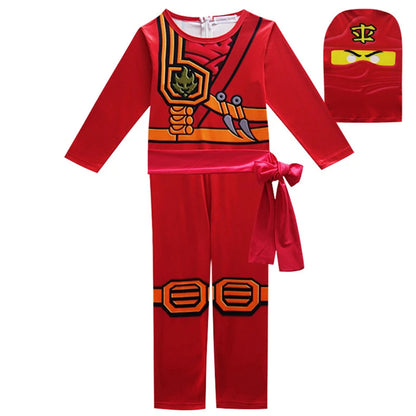 NINJA cosplay Boys Advanced Latest Role Playing Costume Jumpsuit Set Halloween Christmas Party Ninja Superhero Set Cosplay
