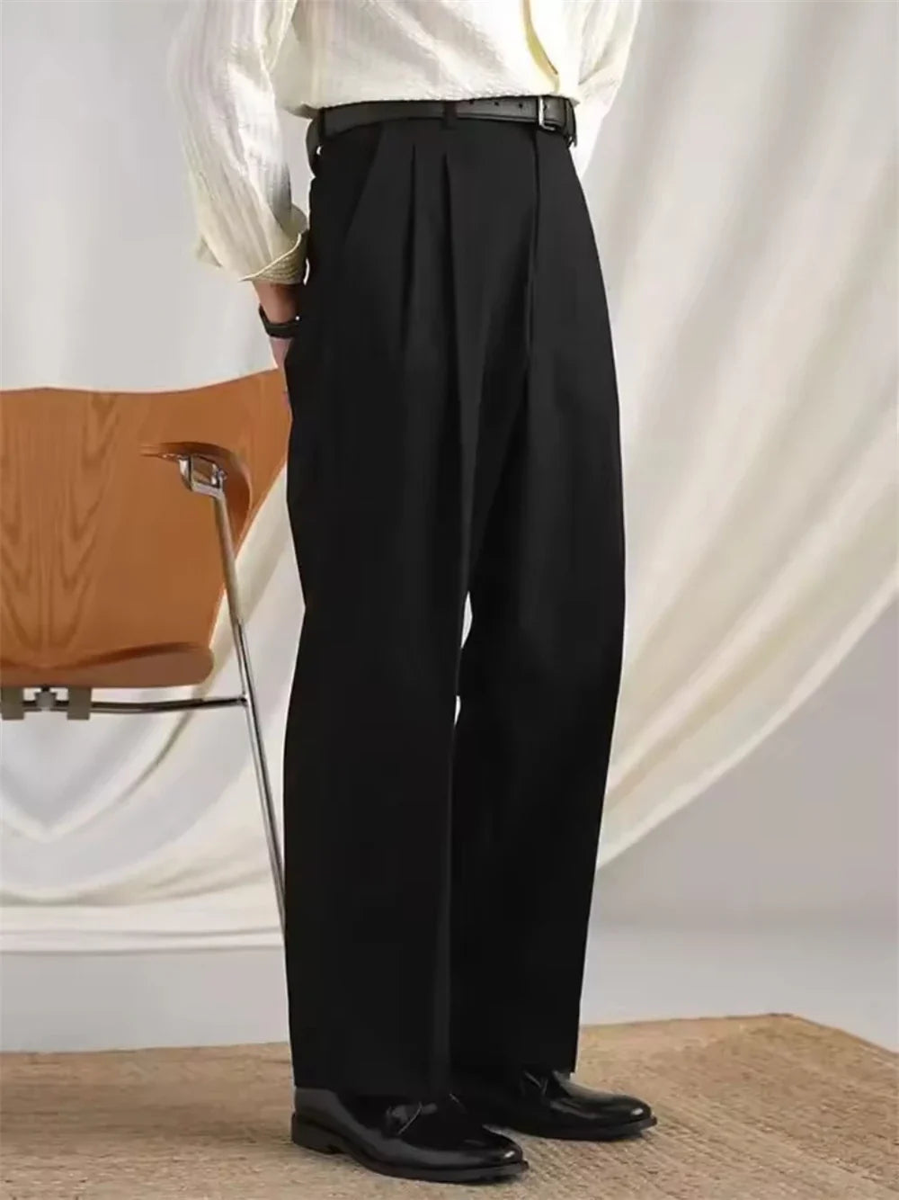 Men's Dress Pants 3 Solid Color Gentleman Cotton T Erkek Pantolon Moda Masculina Luxury Pants British NaplesMen Office Trousers