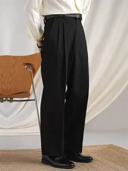 Men's Dress Pants 3 Solid Color Gentleman Cotton T Erkek Pantolon Moda Masculina Luxury Pants British NaplesMen Office Trousers