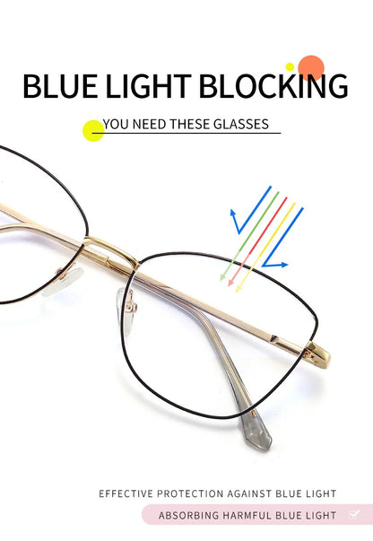 New Fashion Cat Eye Polarized Sunglasses Magnetic Clip-On Myopia Optical Glasses Customizable Prescription 7015