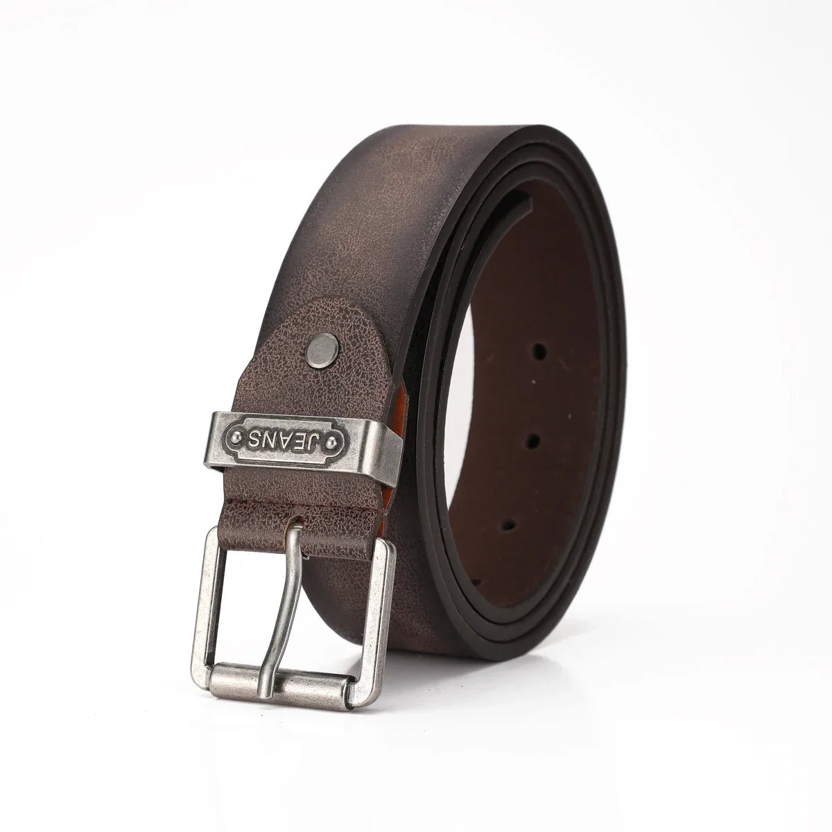 A Western-Style PU Leather Belt for Both Men and Women, a Classic and Casual Retro Belt