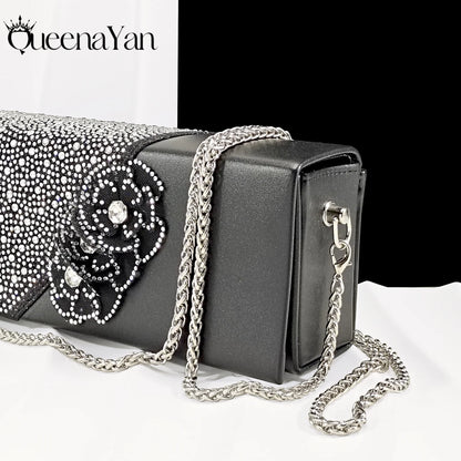 Elegant African-Inspired Evening Shoes and Handmade Clutch Set Pointed Toe High-Heel Women's Footwear and Matching Bag