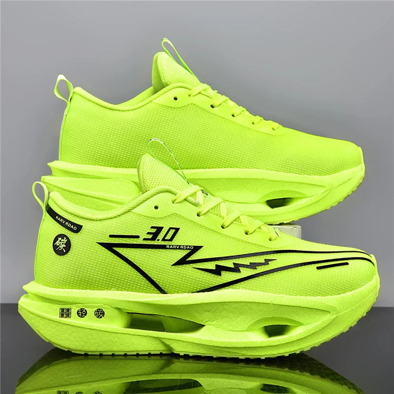 2026 Running Shoes Carbon Board Marathon Men Sports Breathable Lightweight Women's Comfy Athletic Antiskid Sneakers Casual New