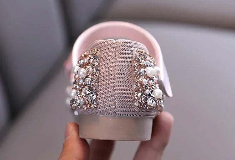Sandals Toddler Girl Childrens Shoes Pearl Rhinestones Shining Kids Shoes Baby Girls Shoes Girls Thong Sandals