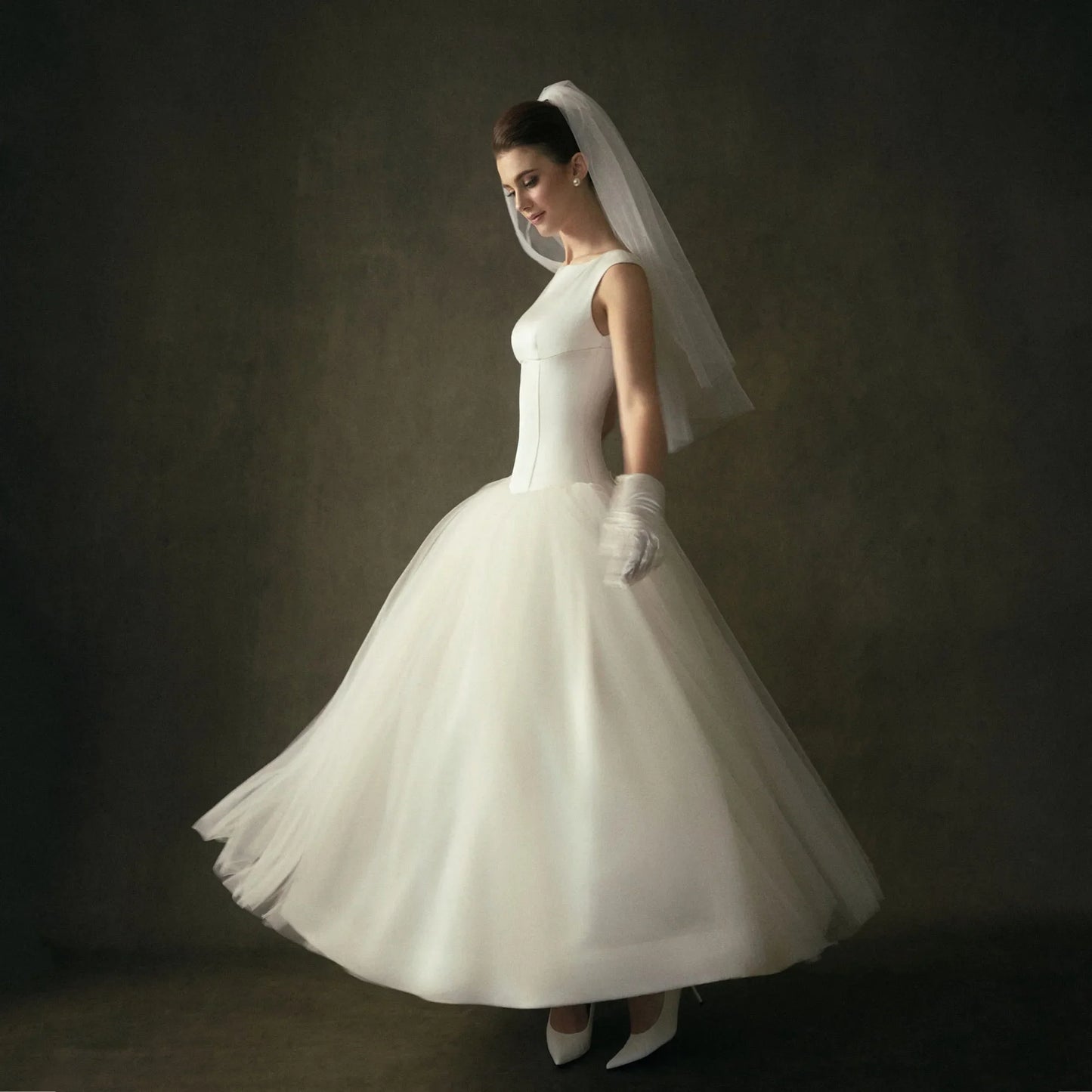 Elegant Satin Wedding Dresses 2026 Scoop Neck Cap Sleeve Bridal Midi Dress A-Line Lace Up casamento civil vestido Customized