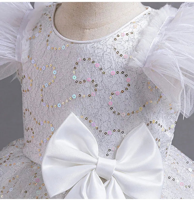 Fashion Girls Dresses for Party and Wedding Sleeveless Kids Birthday Party Princess Dresses Summer Girl Evening Gown 1-9 Years