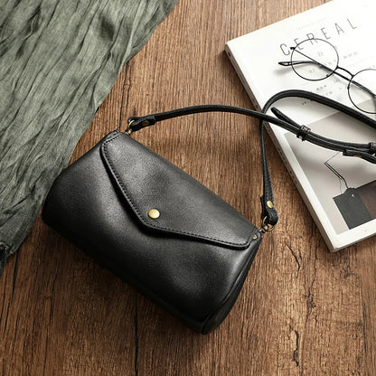 High Quality Genuine Leather Women Crossbody Bag New Style Multi-Layered Messenger Bags Small Female Mobile Phone Purse Bag