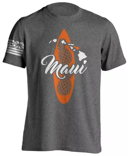 Men's Cotton Shirt OAHU HAWAII SURFING Distressed TShirt Unisex Surf Board Beach Tee Tops Summer Fashion Casual Short Sleeves