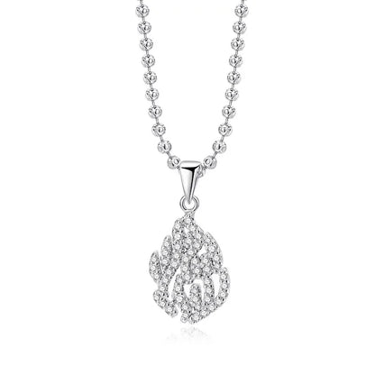 18k Plated All Real Moissanite Necklace for Women Wedding Classic Lab Diamond Pendant Sterling Silver 925 Chain Wholesale
