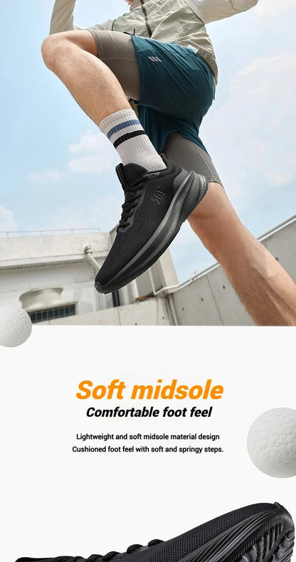 5.0 Men's Daily Running Shoes Durable Stable Lightweight Elastic Rebound Breathable Male Sneakers 672542210F