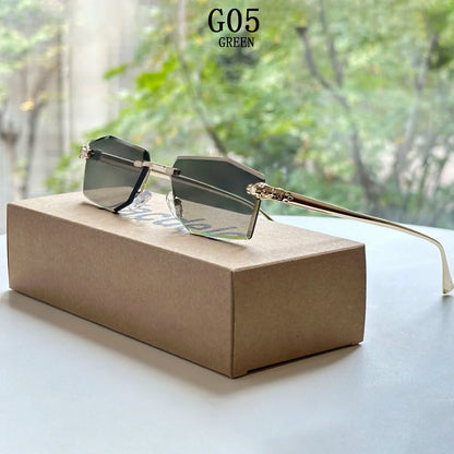 2026 Rimless Sunglasses Women Vintage Luxury Fashion Glasses Shades Dropshipping Luxe Lentes De Sol Mujer Lunette Soleil Femme
