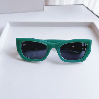 Light Luxury Designer Sun Glasses Women's Retro Polygonal Cat Eye Sunglasses for Men UV400 Personality Cool Trendy Glasses
