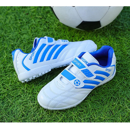 Green Children Turf Soccer Shoes Cheap Football Cleats Training Football Boots Kids Futsal Shoes Sneaker for Boy botas de fútbol