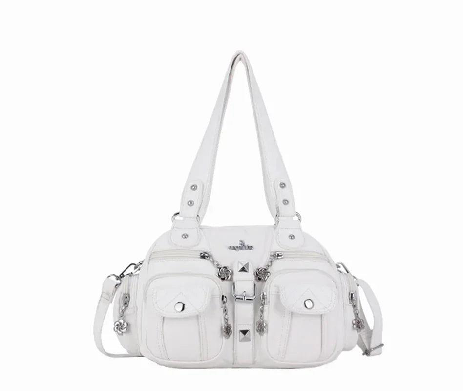 Vintage Women Handbags Fashion Satchel PU Shoulder Bag Top-handle Handbag Dumpling Pack Gifts Shoulder Bags Phone Money Pack