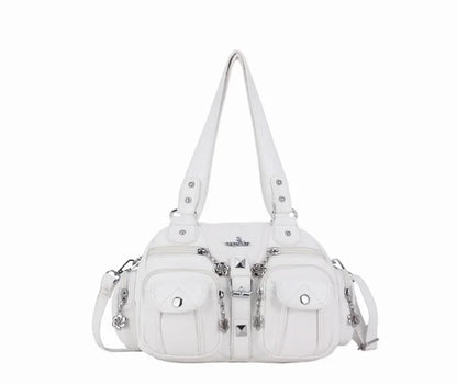 Vintage Women Handbags Fashion Satchel PU Shoulder Bag Top-handle Handbag Dumpling Pack Gifts Shoulder Bags Phone Money Pack