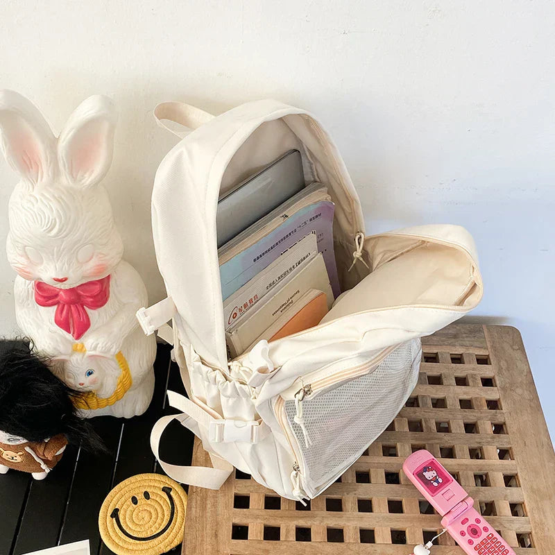 Japanese Style Transparent Ita Bag for Girls Comic Cons Large Capacity Women Backpack Fashion School Bags for College Student JK