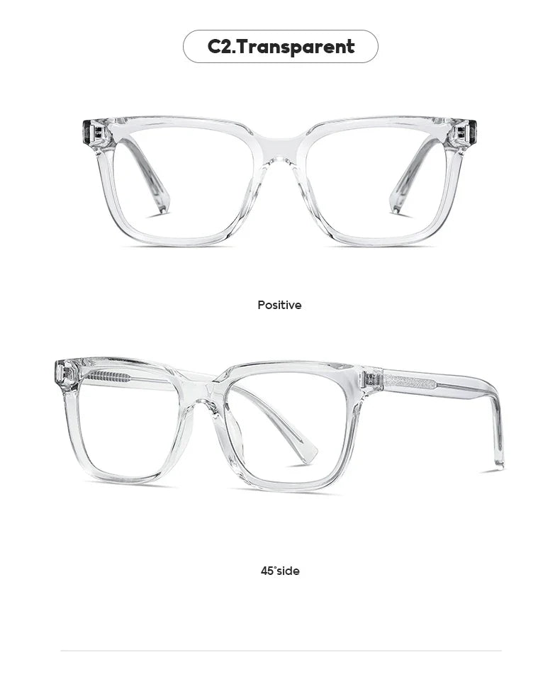 Men's Anti Blue Light Reading Glasses Brand Design Myopia Prescription Glasses Men Simple Optical Eyewear Glasses Frame