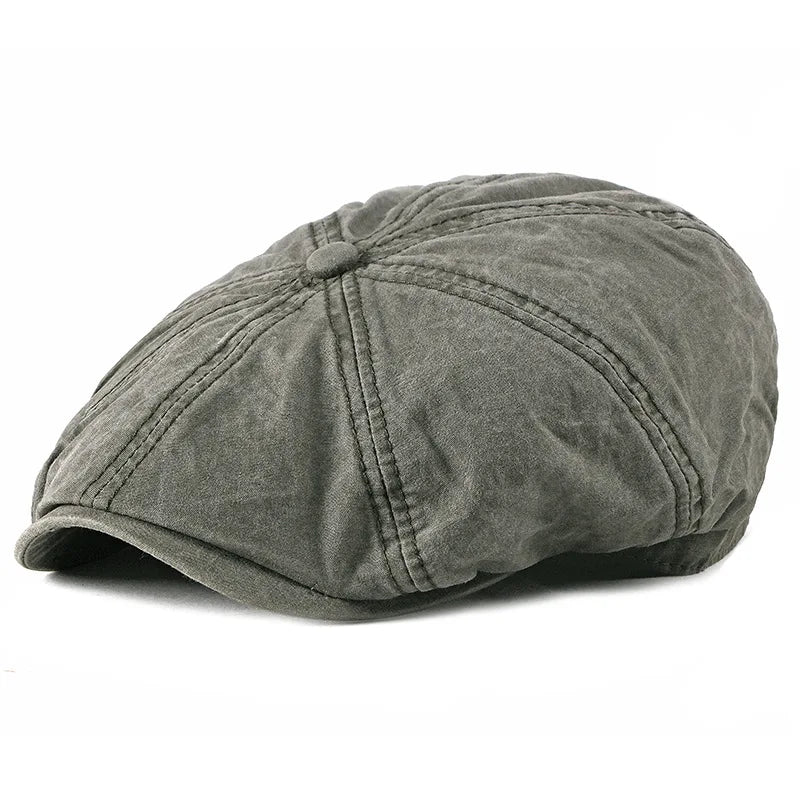 Men's Women's Beret Hat New Fashion Newsboy Caps Outdoor Streetwear Washed Denim Peaked Cap Casual Vintage Boina Hatss