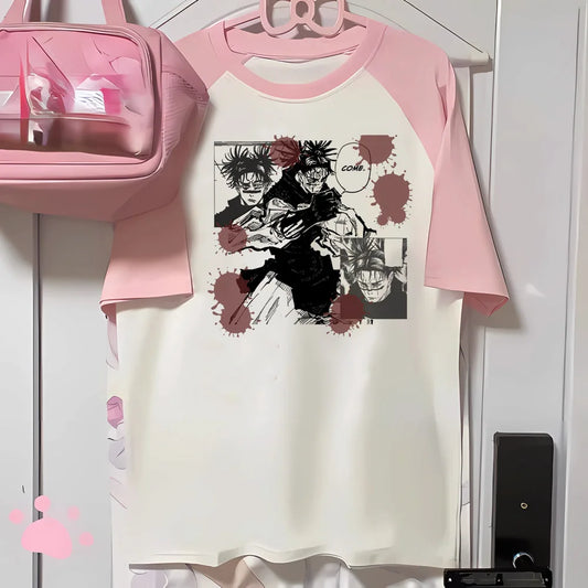 Choso tshirt women modern style t-shirts female 2000s funny manga clothing